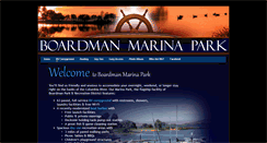 Desktop Screenshot of boardmanmarinapark.com