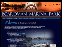 Tablet Screenshot of boardmanmarinapark.com
